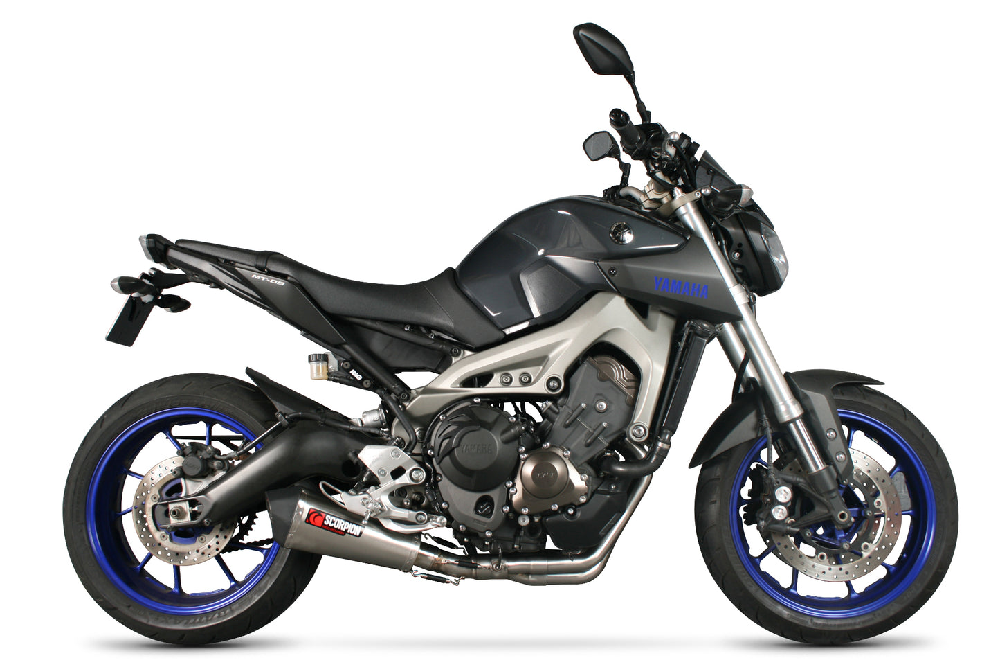 SCORPION SERKET TAPER FULL SYSTEM YAMAHA MT 09 13'-20' /MT 09 SP 18'-20' STAINLESS STEEL. (NOT APPROVED)