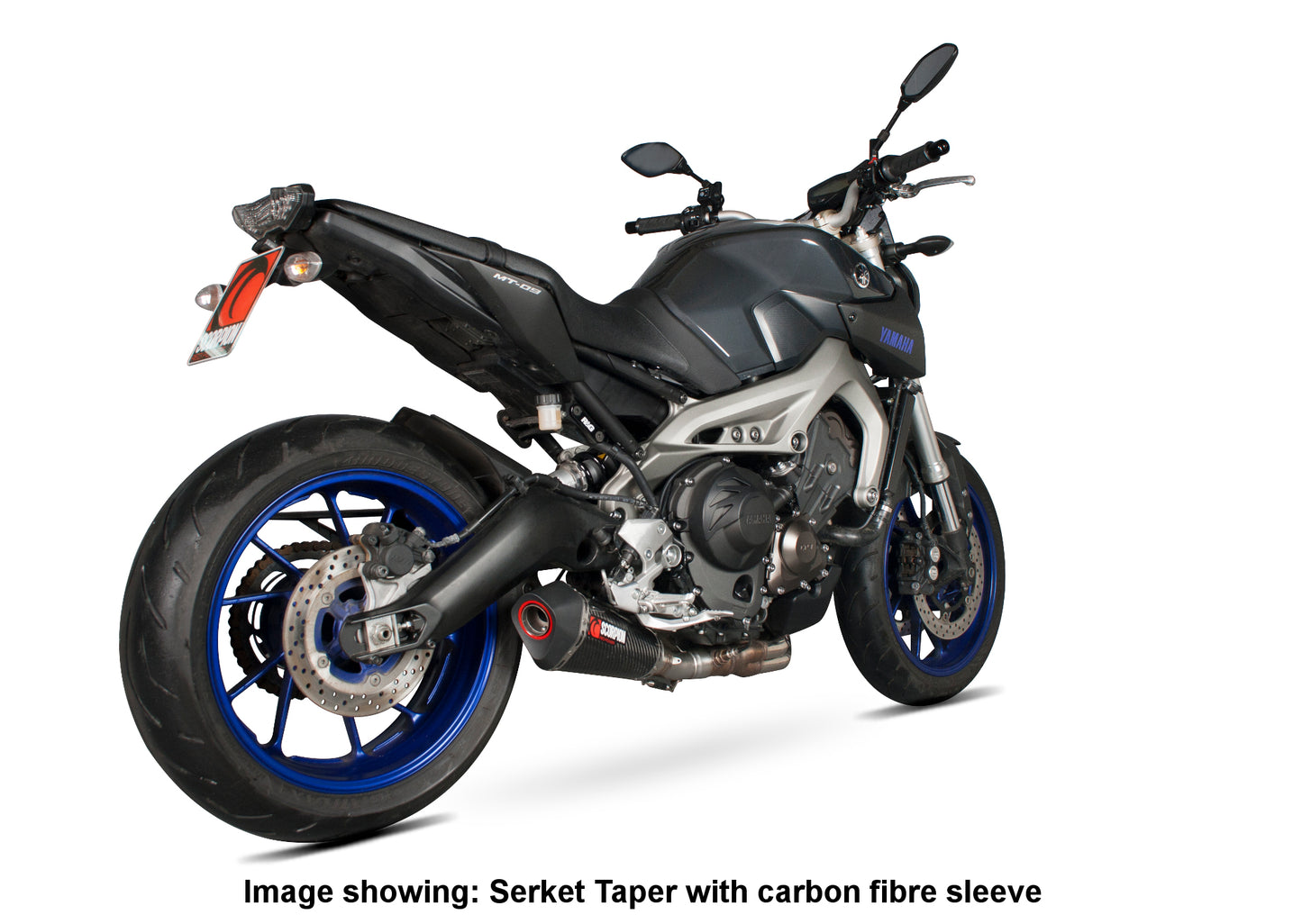 SCORPION SERKET TAPER SLIP-ON YAMAHA MT 09 13'-20' /MT 09 SP 18'-20' STAINLESS STEEL.