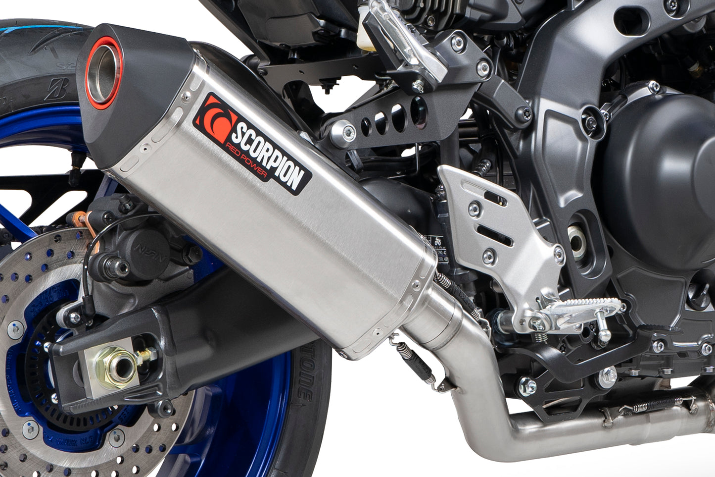 SCORPION SERKET TAPER FULL SYSTEM YAMAHA MT 09 21'-23' STAINLESS STEEL (NOT APPROVED)