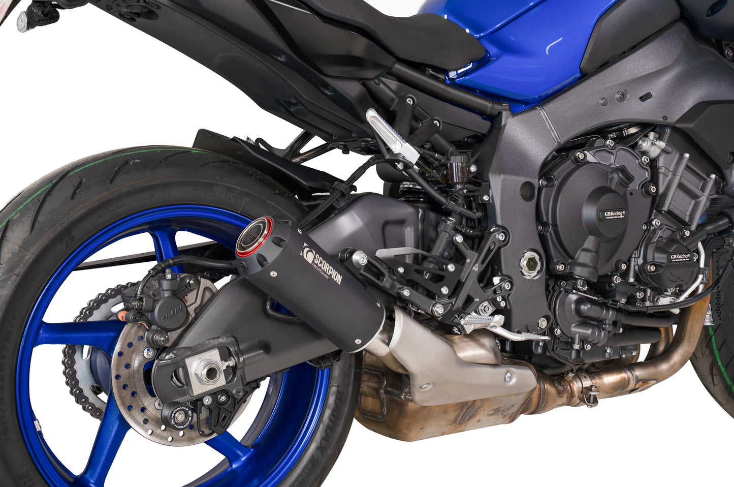 SCORPION RED POWER SLIP-ON YAMAHA MT 10 22'-25'