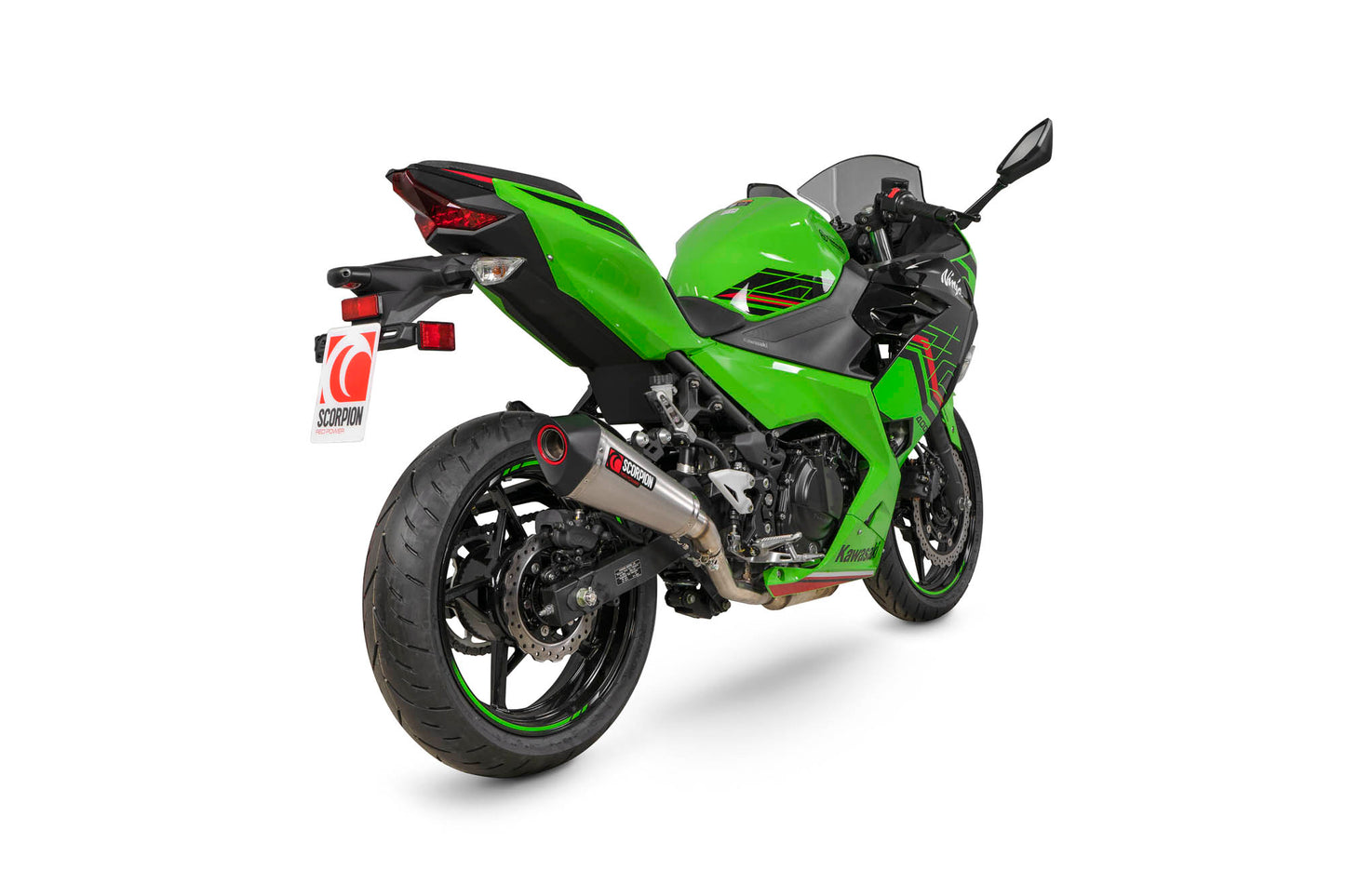 SCORPION SERKET TAPER SLIP-ON KAWASAKI NINJA 400 2018-23' STAINLESS STEEL