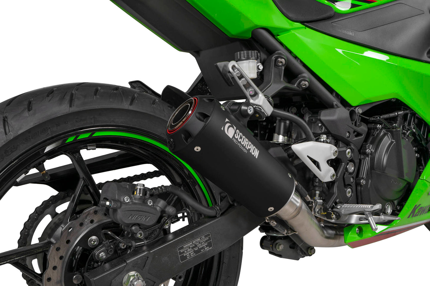 SCORPION RED POWER RACE SYSTEM KAWASAKI NINJA 400 2018-23'
