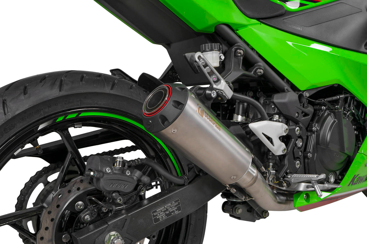 SCORPION RED POWER RACE SYSTEM KAWASAKI NINJA 400 2018-23'