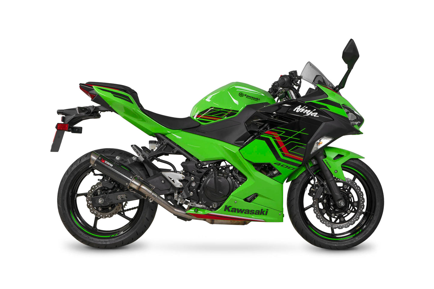 SCORPION RP1-GP SLIP-ON KAWASAKI NINJA 400 2018-23'