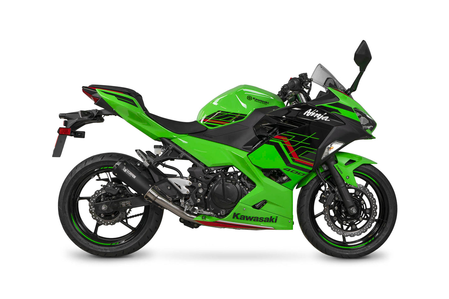 SCORPION RED POWER RACE SYSTEM KAWASAKI NINJA 400 2018-23'
