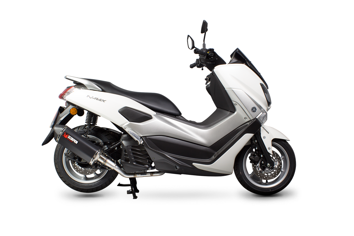 SCORPION SERKET PARALLEL FULL SYSTEM YAMAHA NMAX 125 15'-17' BLACK CERAMIC