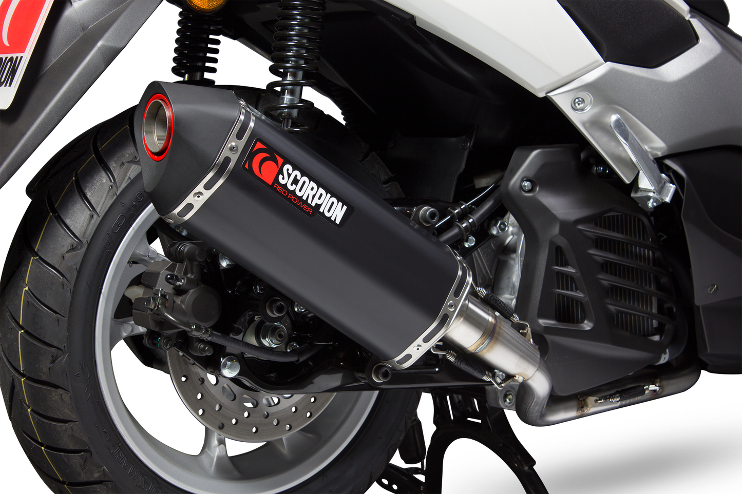 SCORPION SERKET PARALLEL FULL SYSTEM YAMAHA NMAX 125 15'-17' BLACK CERAMIC