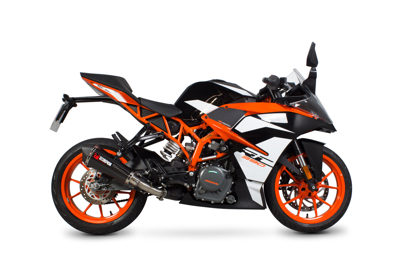 SCORPION SERKET TAPER SLIP-ON KTM RC 390 17'-21' CARBON FIBER