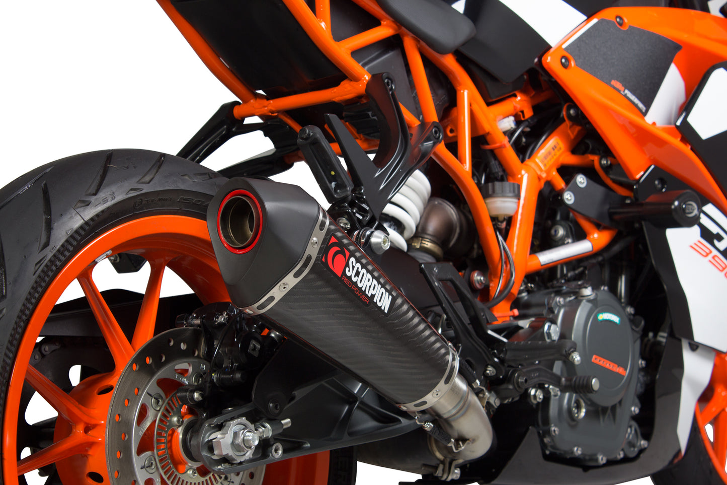 SCORPION SERKET TAPER SLIP-ON KTM RC 390 17'-21' CARBON FIBER