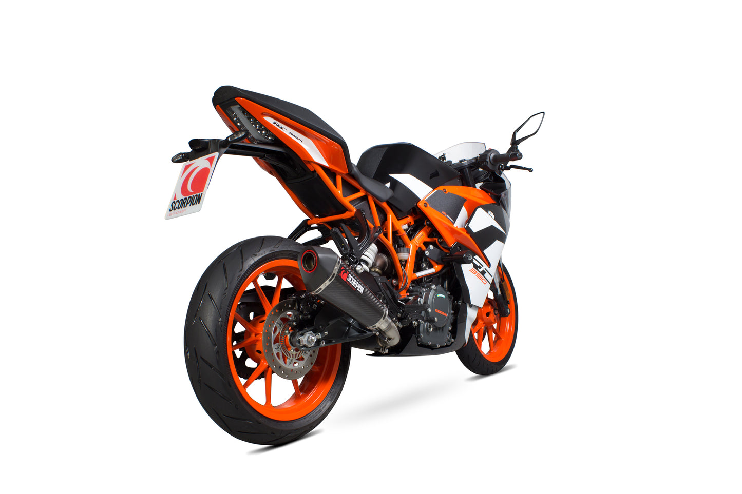 SCORPION SERKET TAPER SLIP-ON KTM RC 390 17'-21' CARBON FIBER