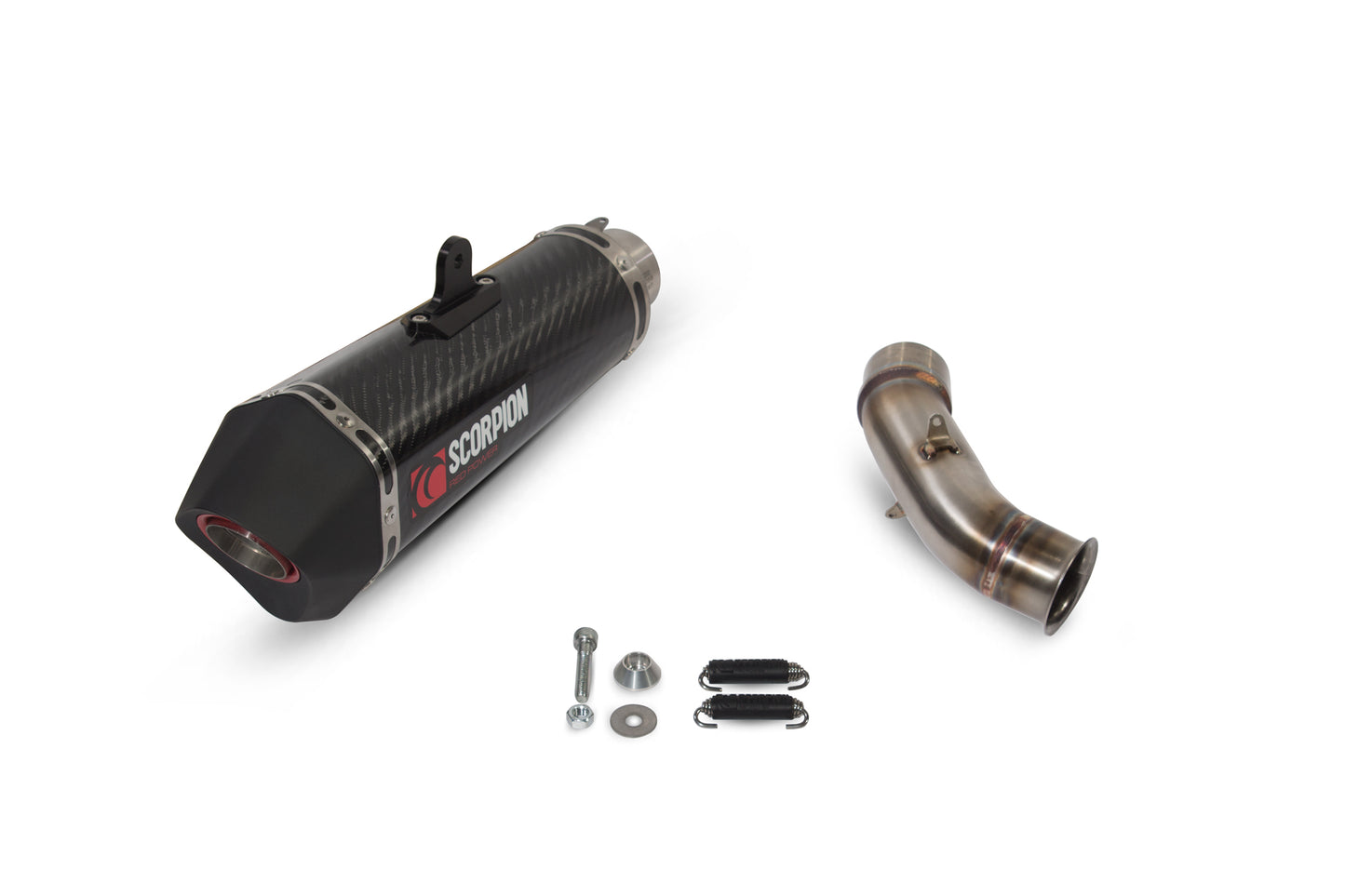 SCORPION SERKET TAPER SLIP-ON KTM RC 390 17'-21' CARBON FIBER