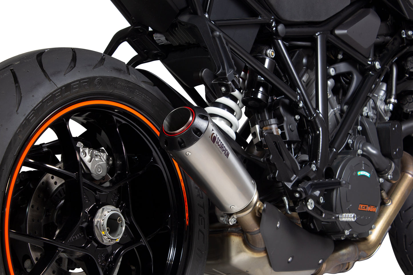 SCORPION RED POWER SLIP-ON KTM SUPER DUKE R 14'-19'