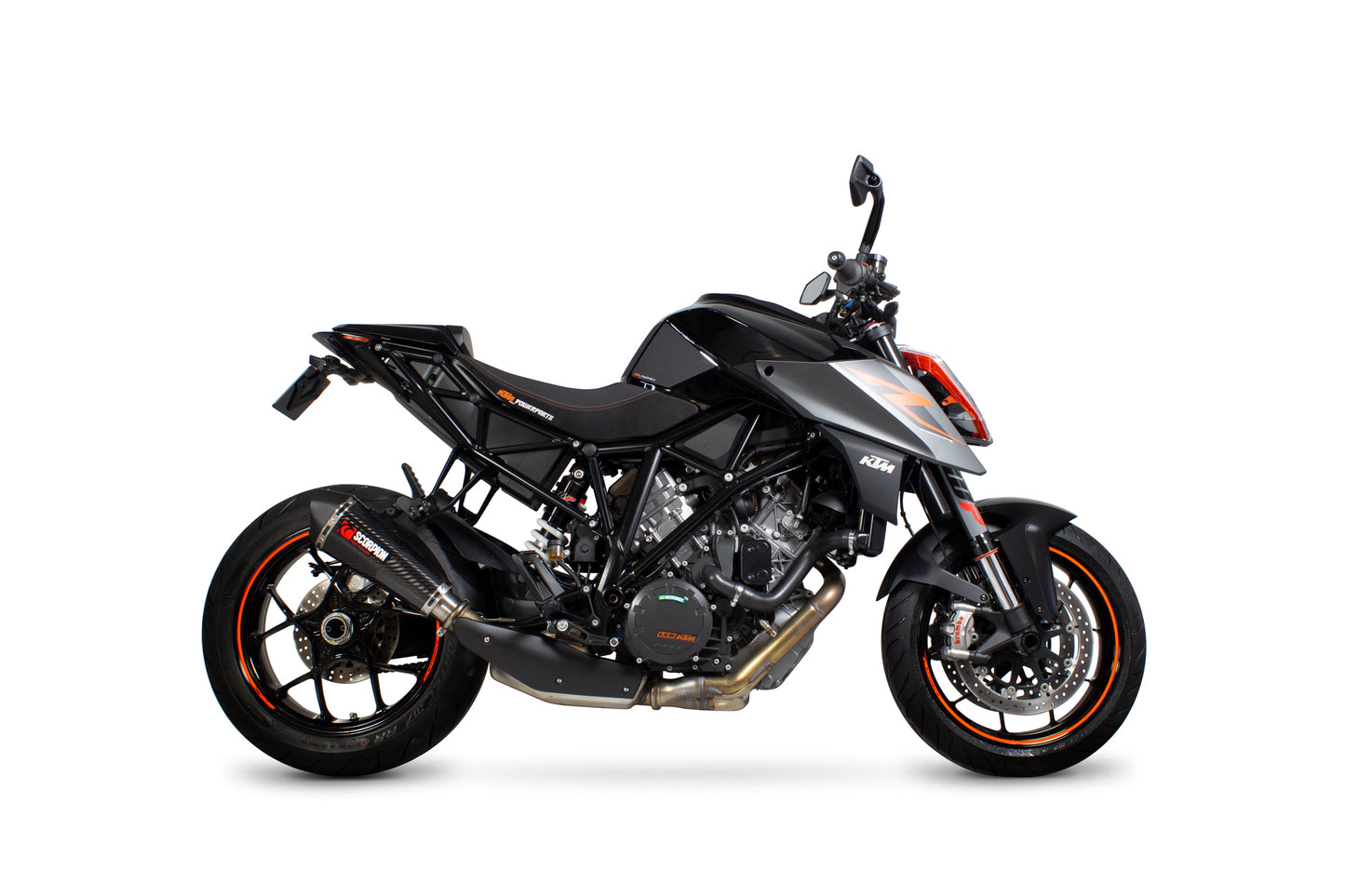 SCORPION SERKE TAPER SLIP-ON KTM SUPER DUKE R 14'-19' CARBON FIBER
