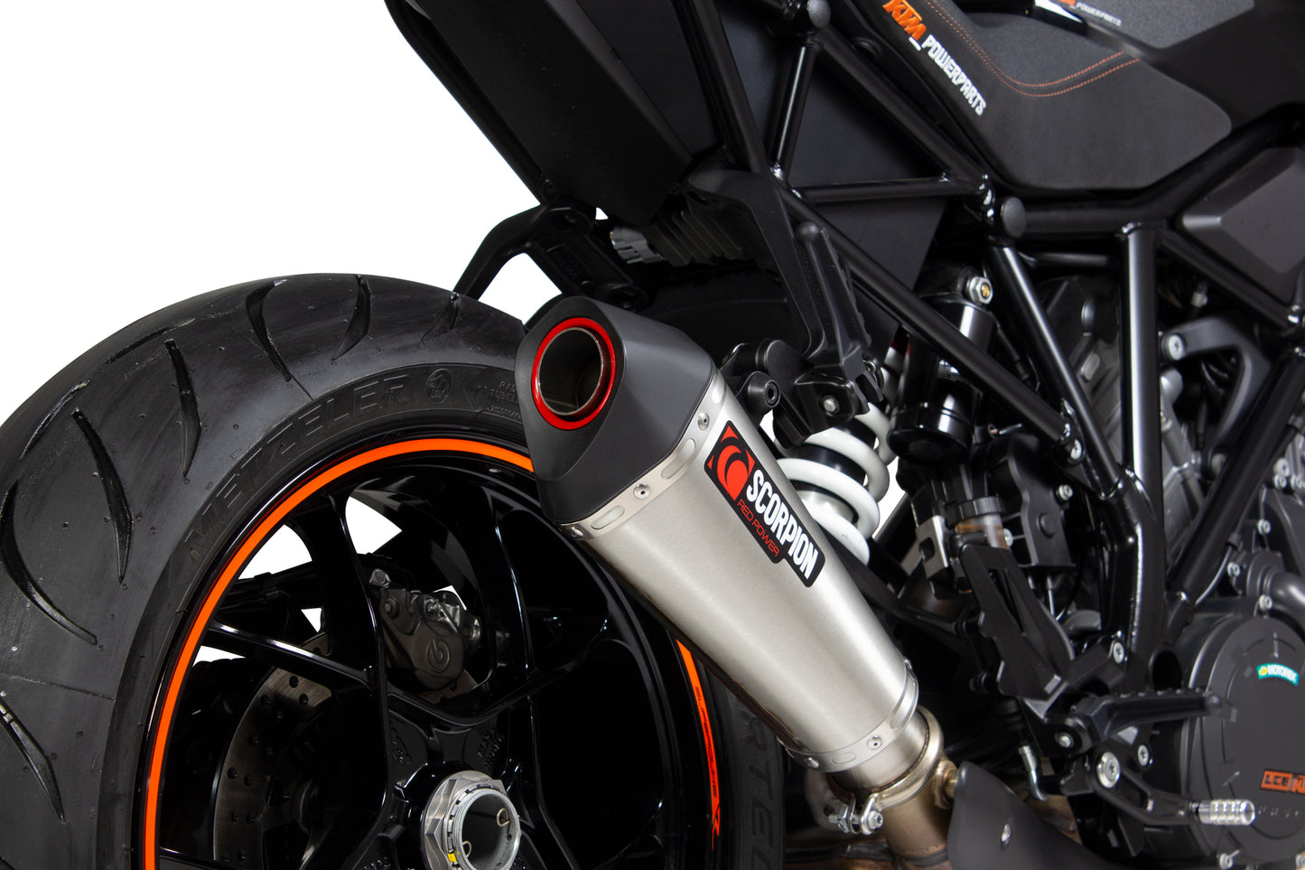 SCORPION SERKE TAPER SLIP-ON KTM SUPER DUKE R 14'-19' STAINLESS STEEL.