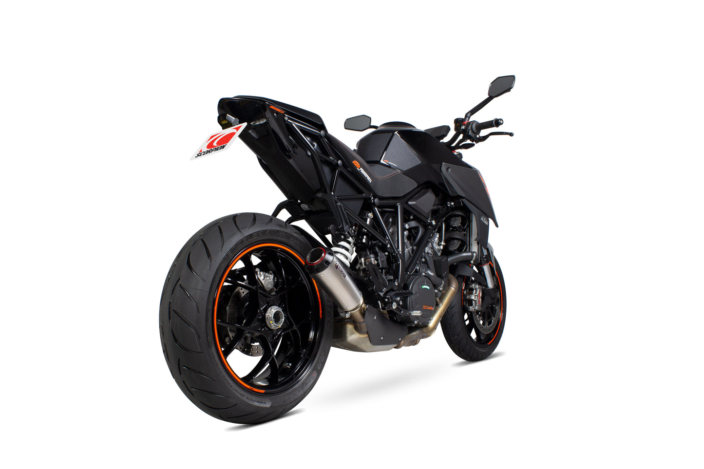 SCORPION RED POWER SLIP-ON KTM SUPER DUKE R 14'-19'
