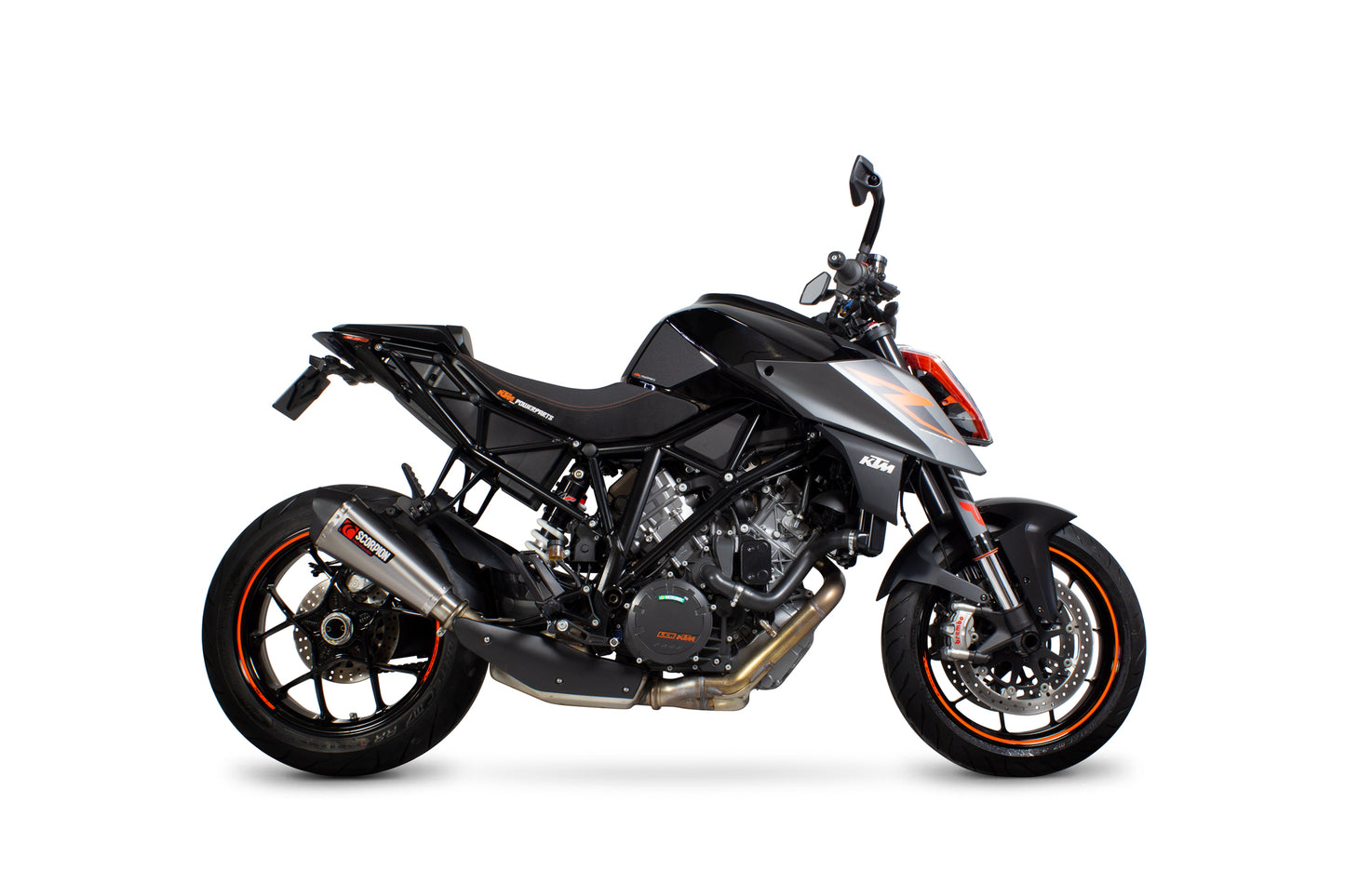SCORPION SERKE TAPER SLIP-ON KTM SUPER DUKE R 14'-19' TITANIUM