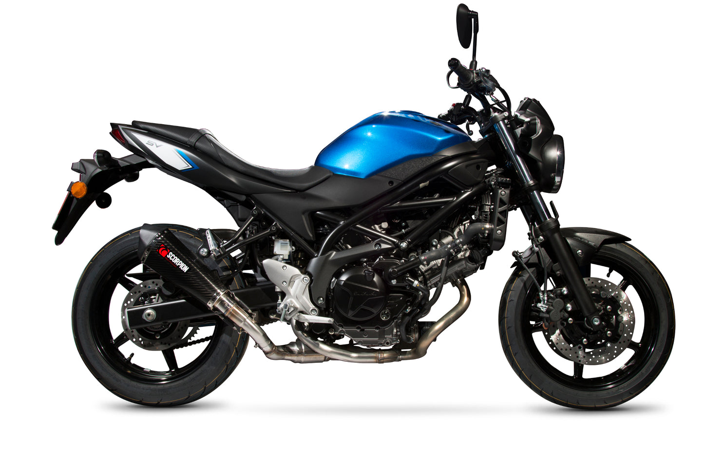 SCORPION SERKET TAPER SLIP-ON SUZUKI SV 650 16'-21' SV 650X 18'-21' CARBON FIBER