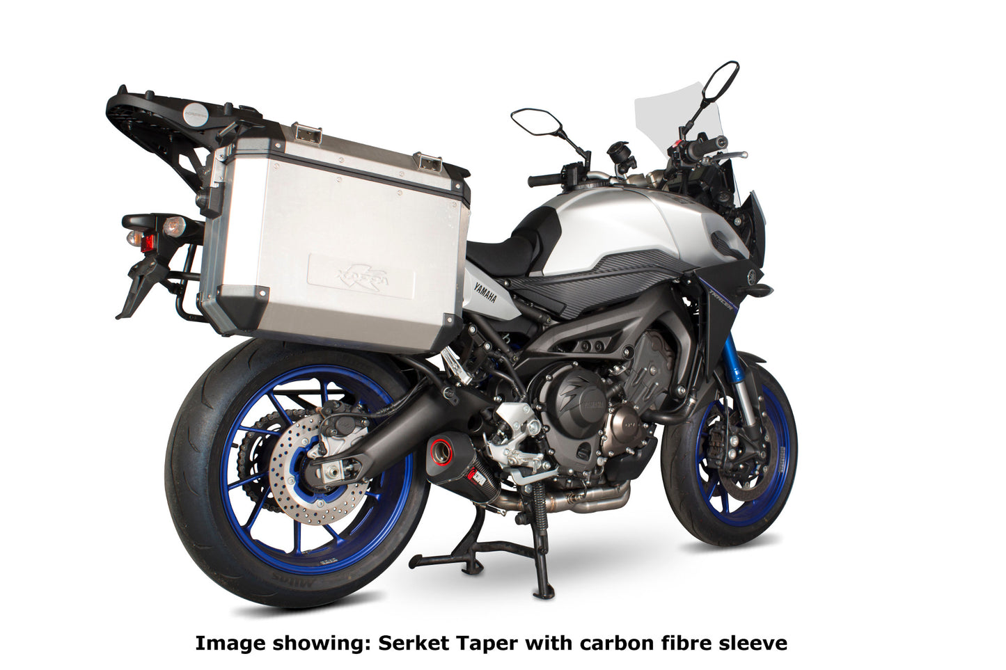 SCORPION SERKET TAPER FULL SYSTEM YAMAHA TRACER 900 /900GT 15'-20' ACERO INOX. (NO HOMOLOGADO)