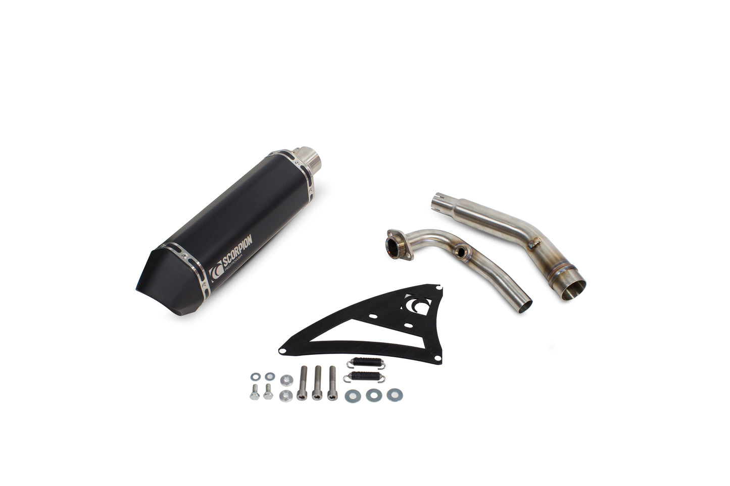 SCORPION SERKET PARALLEL FULL SYSTEM YAMAHA XMAX 125 08'-16' BLACK CERAMIC.