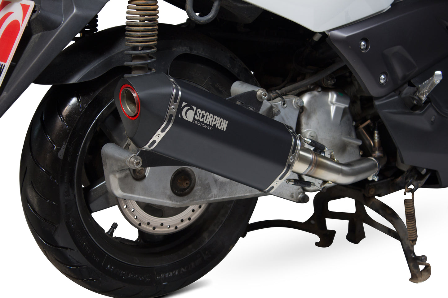 SCORPION SERKET PARALLEL FULL SYSTEM YAMAHA XMAX 125 08'-16' BLACK CERAMIC.