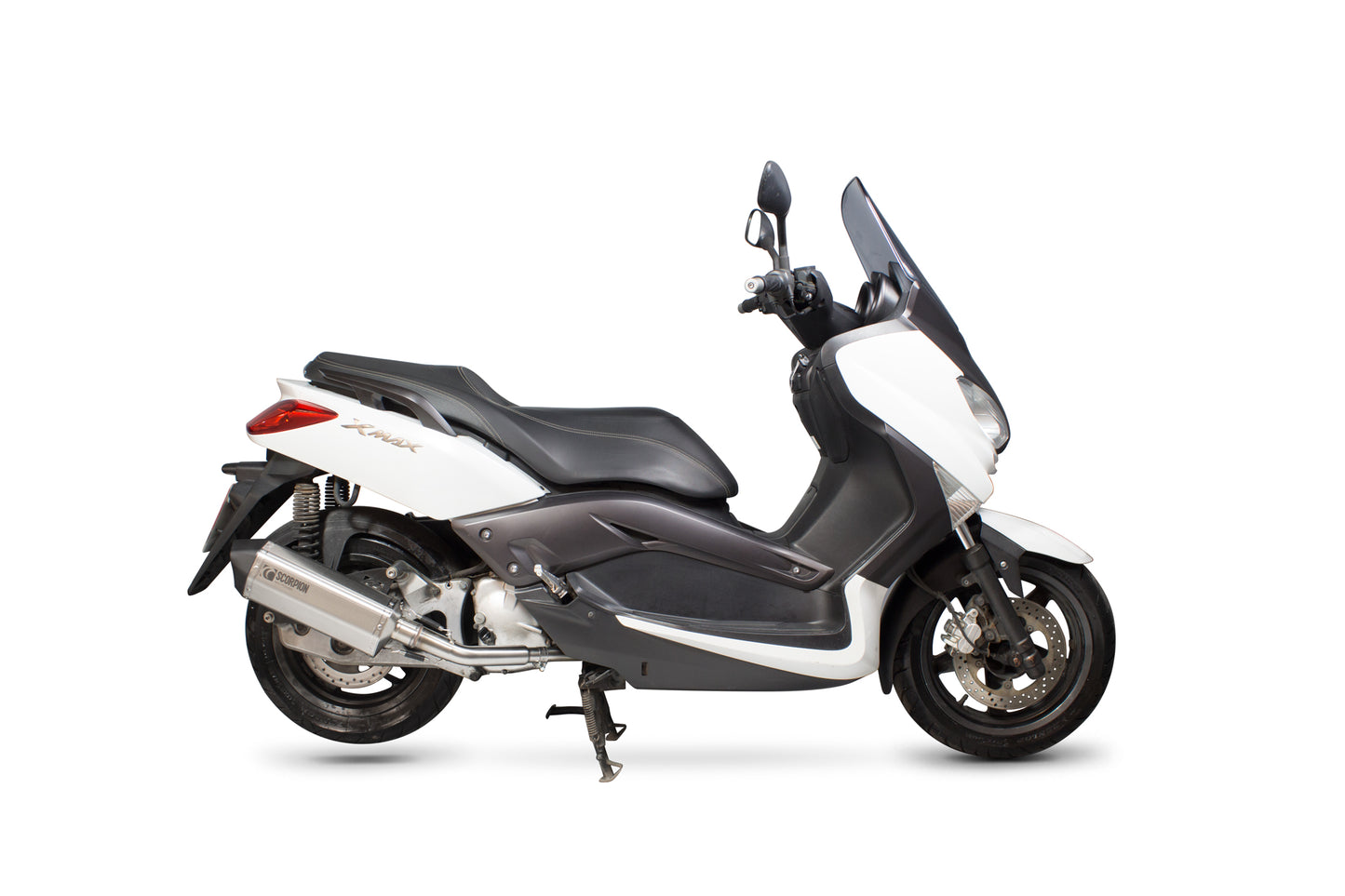 SCORPION SERKET PARALLEL FULL SYSTEM YAMAHA XMAX 125 08'-16' ACERO INOX.