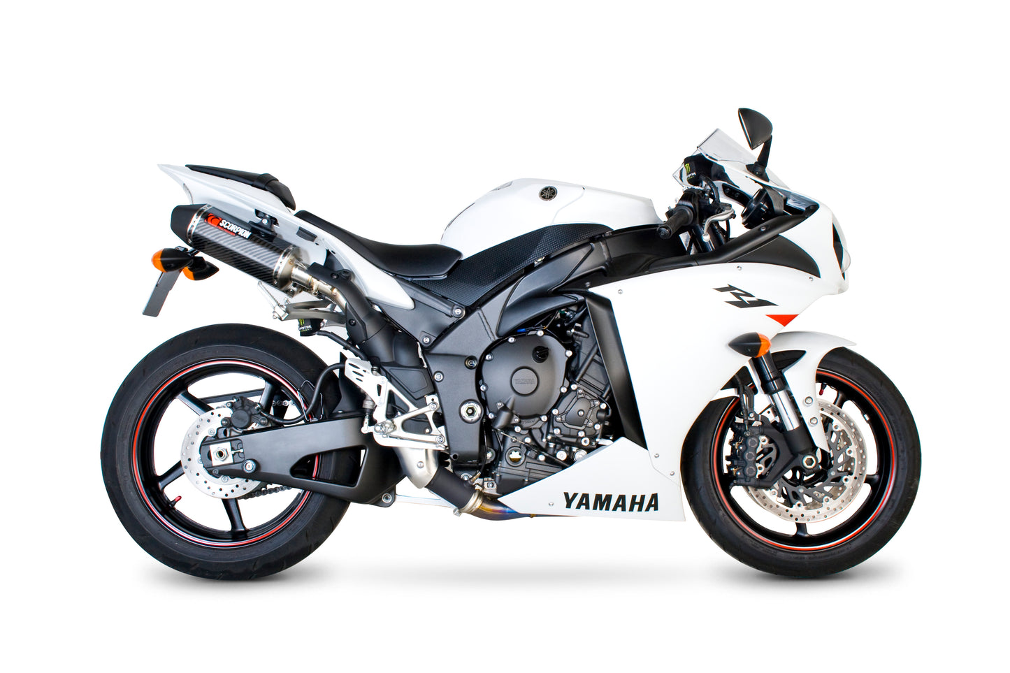 SCORPION SERKET PARALLEL SLIP-ON (PAIR) YAMAHA YZF R1 09'-14' CARBON FIBRE