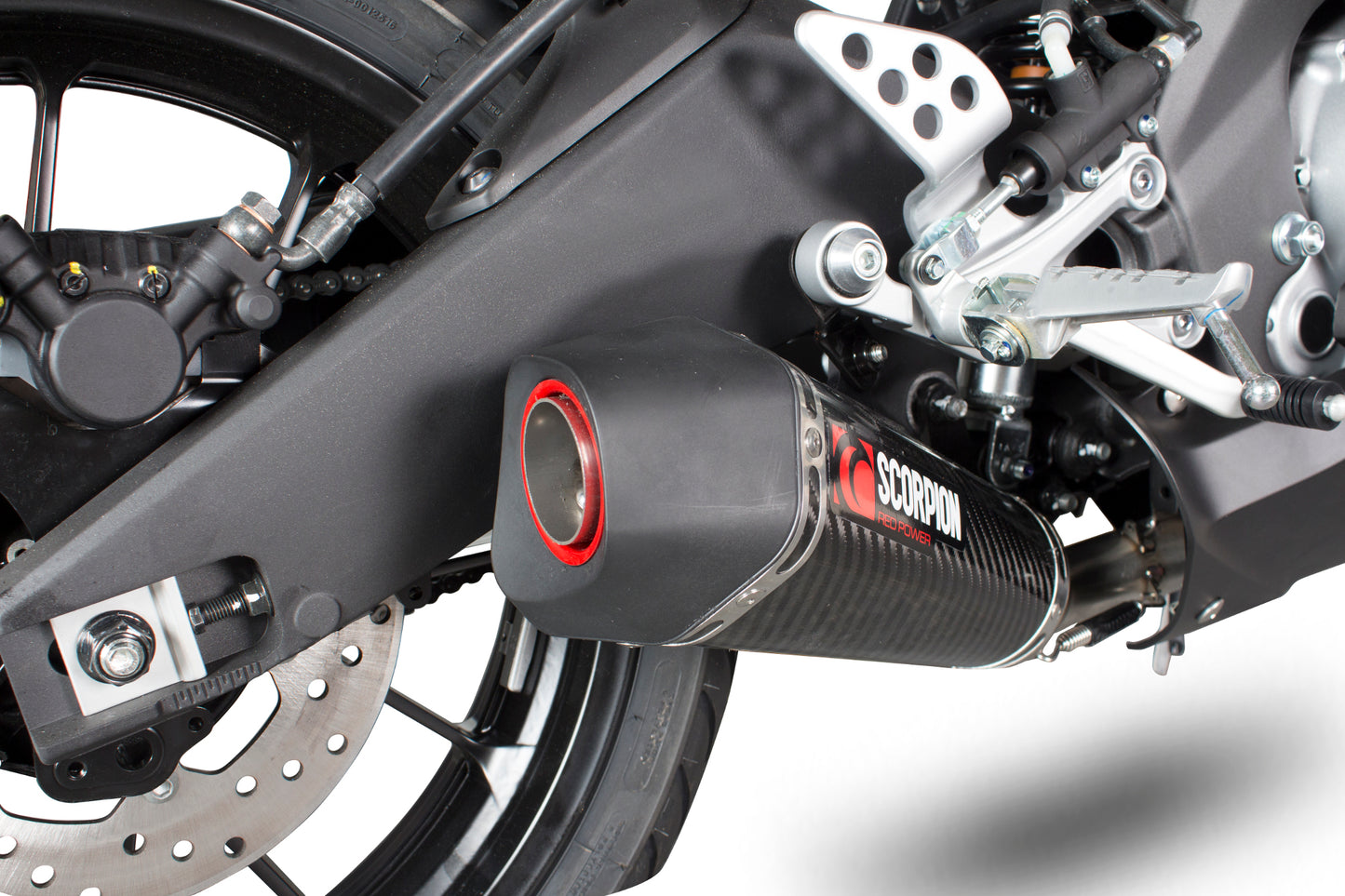 SCORPION SERKET TAPER FULL SYSTEM YAMAHA YZF R 125 14'-18' CARBON FIBRE