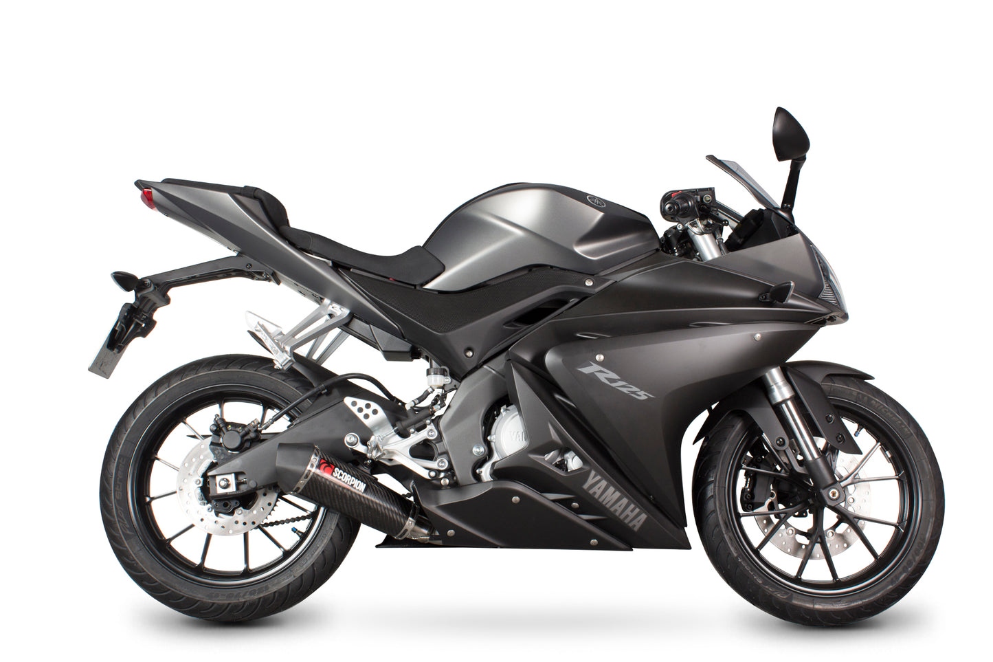 SCORPION SERKET TAPER FULL SYSTEM YAMAHA YZF R 125 14'-18' CARBON FIBRE