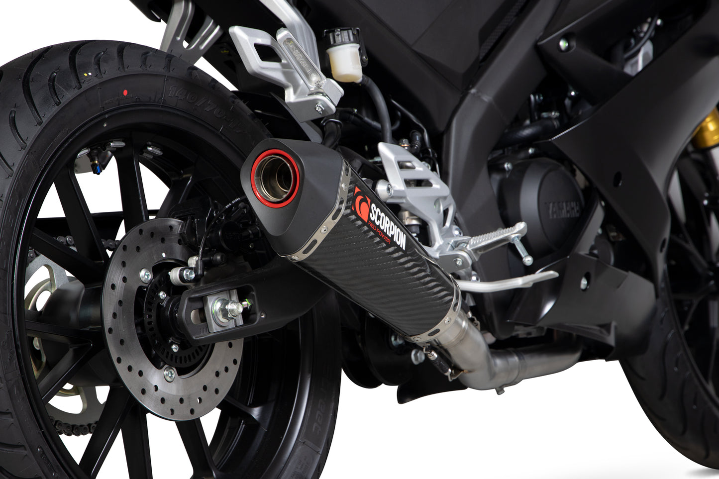 SCORPION SERKET TAPER FULL SYSTEM YAMAHA YZF R 125 19'-20' CARBON FIBRE