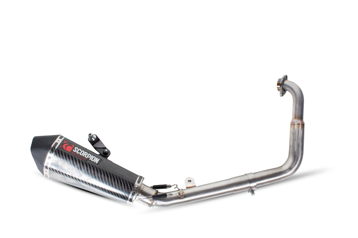 SCORPION SERKET TAPER FULL SYSTEM YAMAHA YZF R 125 14'-18' CARBON FIBRE