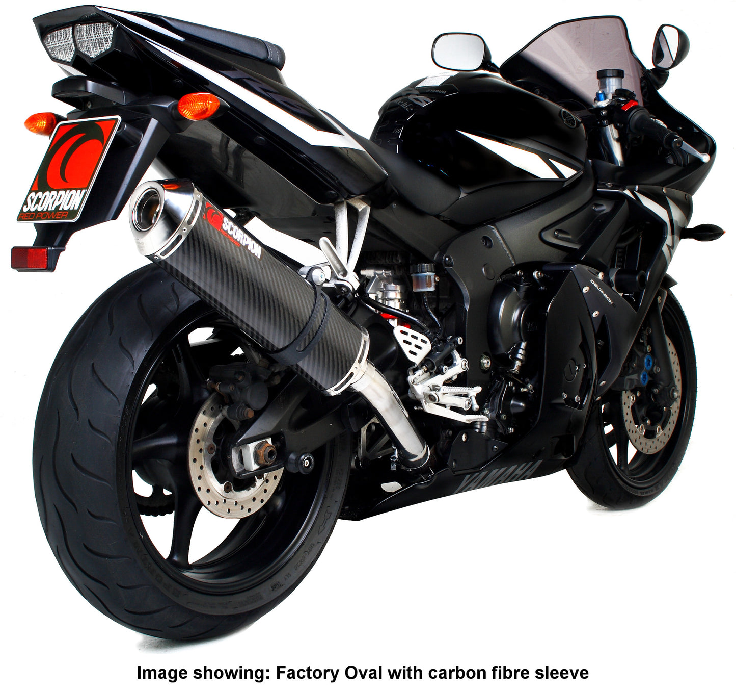 SCORPION FACTORY OVAL YAMAHA YZF R6 03'-'05 ACERO INOX.