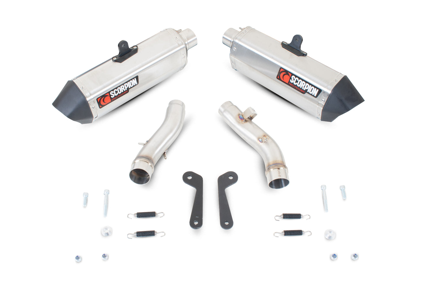 SCORPION SERKET PARALLEL SLIP-ON KAWASAKI Z1000 07'-09' ACERO INOX. (PAIR)