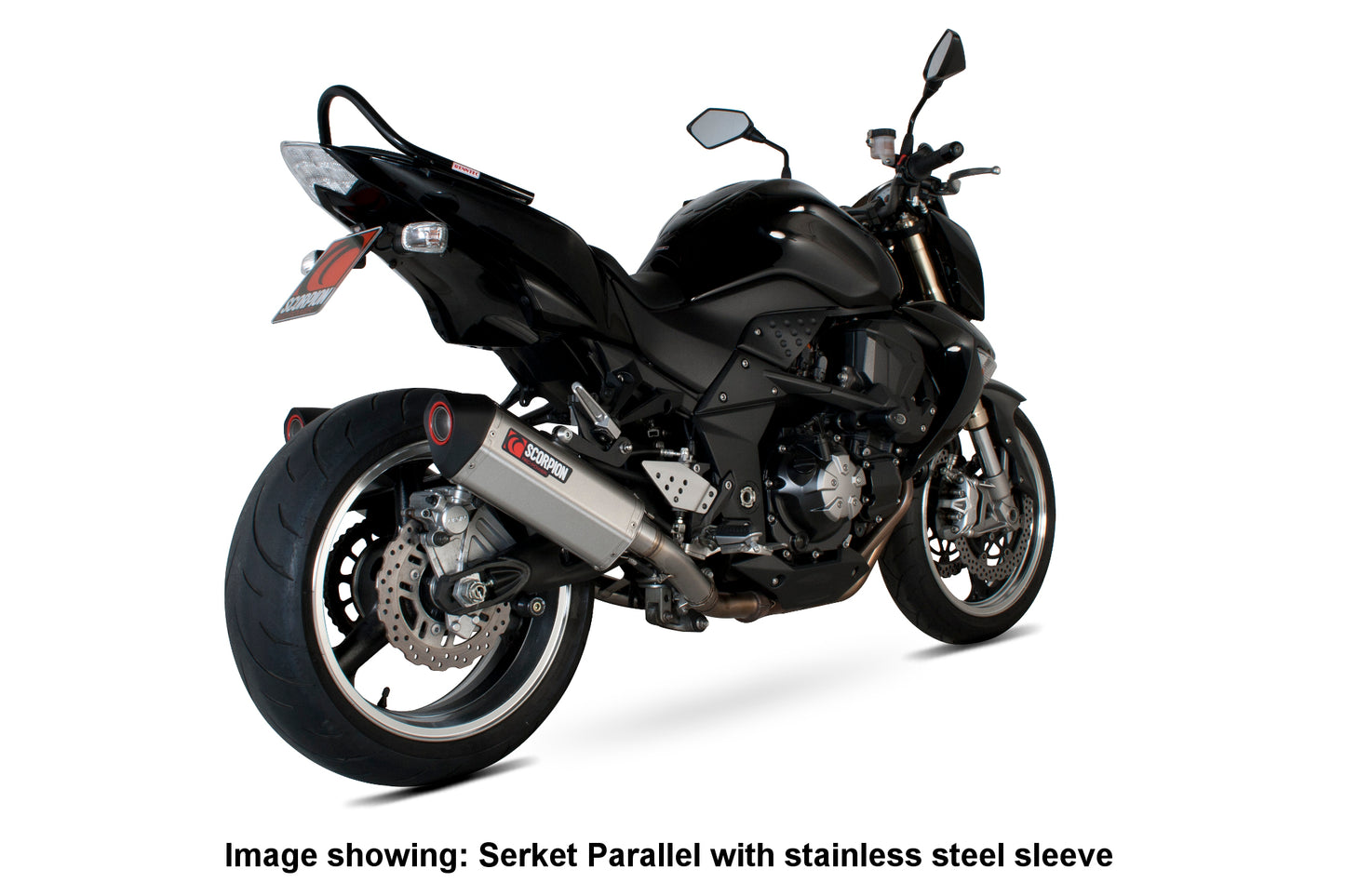 SCORPION SERKET PARALLEL SLIP-ON KAWASAKI Z1000 07'-09' Fibra de Carbono (PAIR).