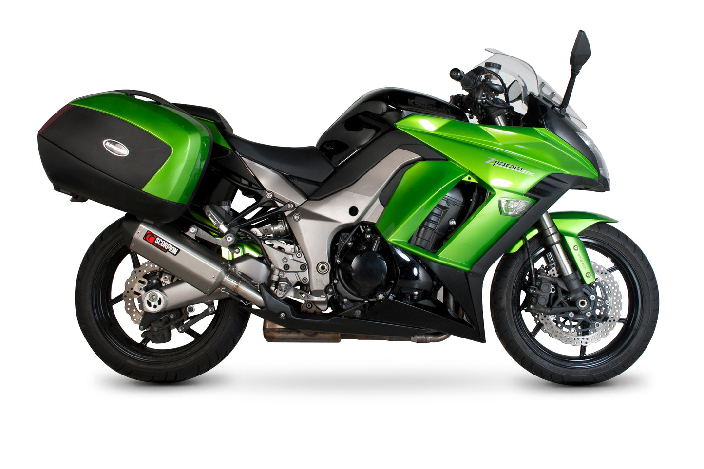 SCORPION SERKET PARALLEL SLIP-ON KAWASAKI Z1000 SX 10'-13' STAINLESS STEEL. (PAIR)