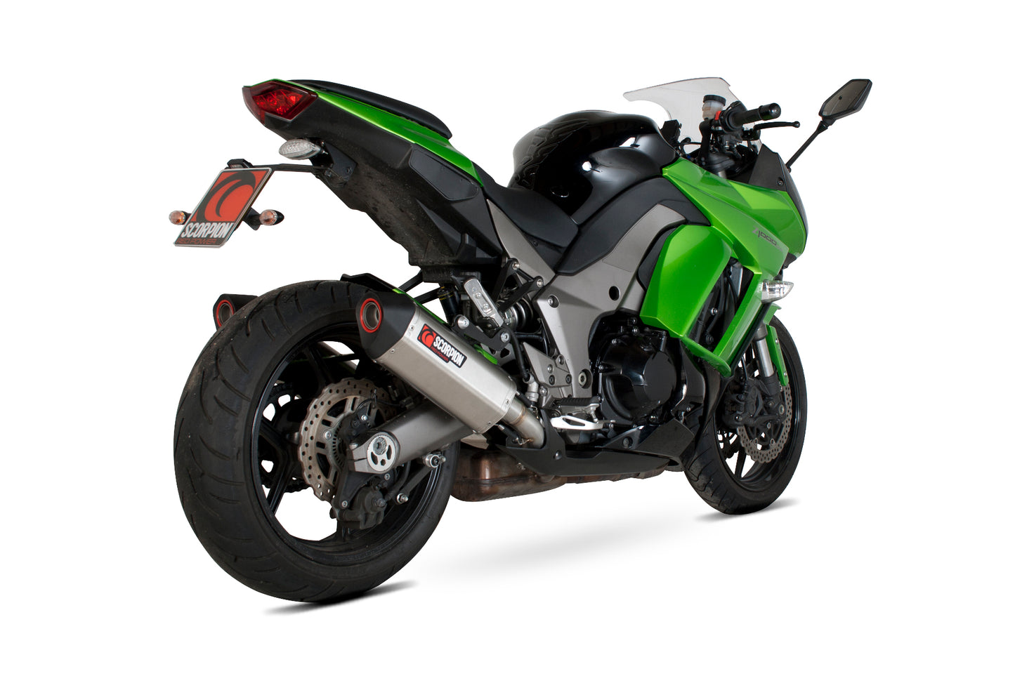 SCORPION SERKET PARALLEL SLIP-ON KAWASAKI Z1000 SX 10'-13' STAINLESS STEEL. (PAIR)