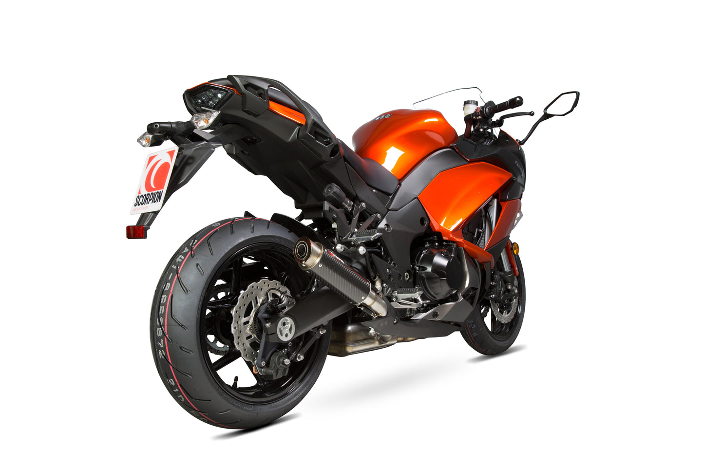 SCORPION RP1-GP SLIP-ON KAWASAKI Z1000 SX 14'-16' CARBON FIBRE. (PAIR)