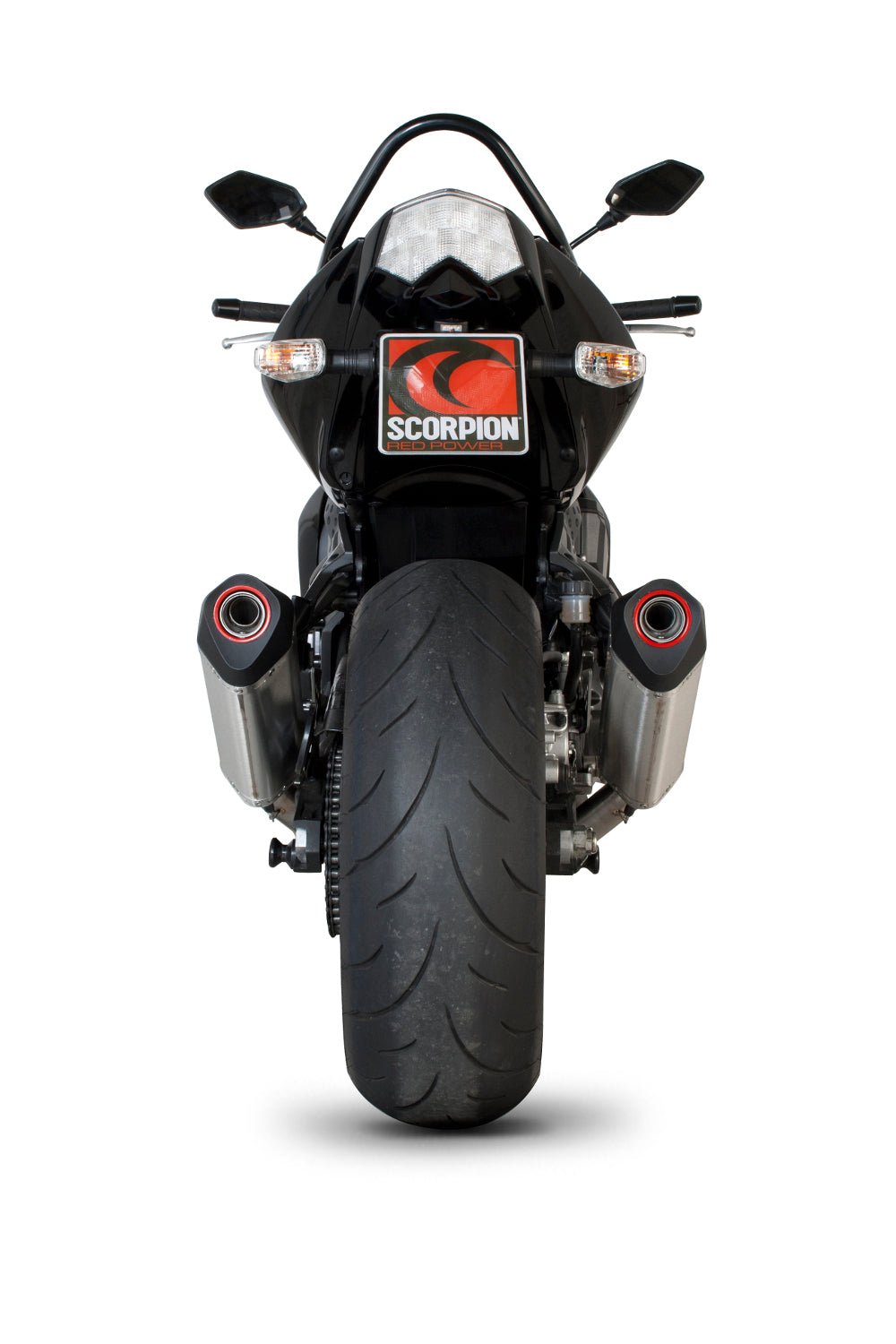 SCORPION SERKET PARALLEL SLIP-ON KAWASAKI Z1000 07'-09' ACERO INOX. (PAIR)