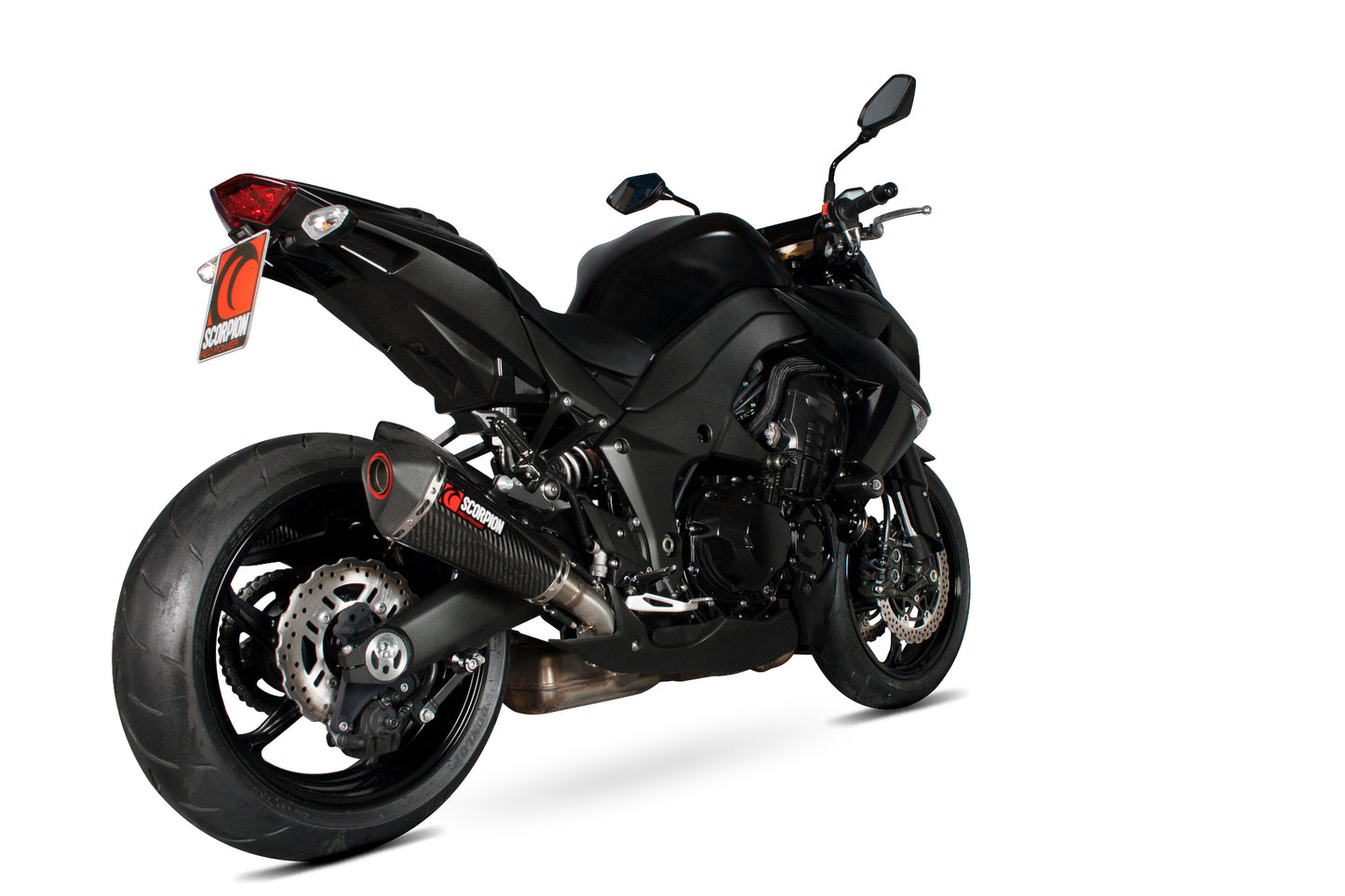 SCORPION SERKET TAPER SLIP-ON KAWASAKI Z1000 10'-13' CARBON FIBRE. (PAIR)