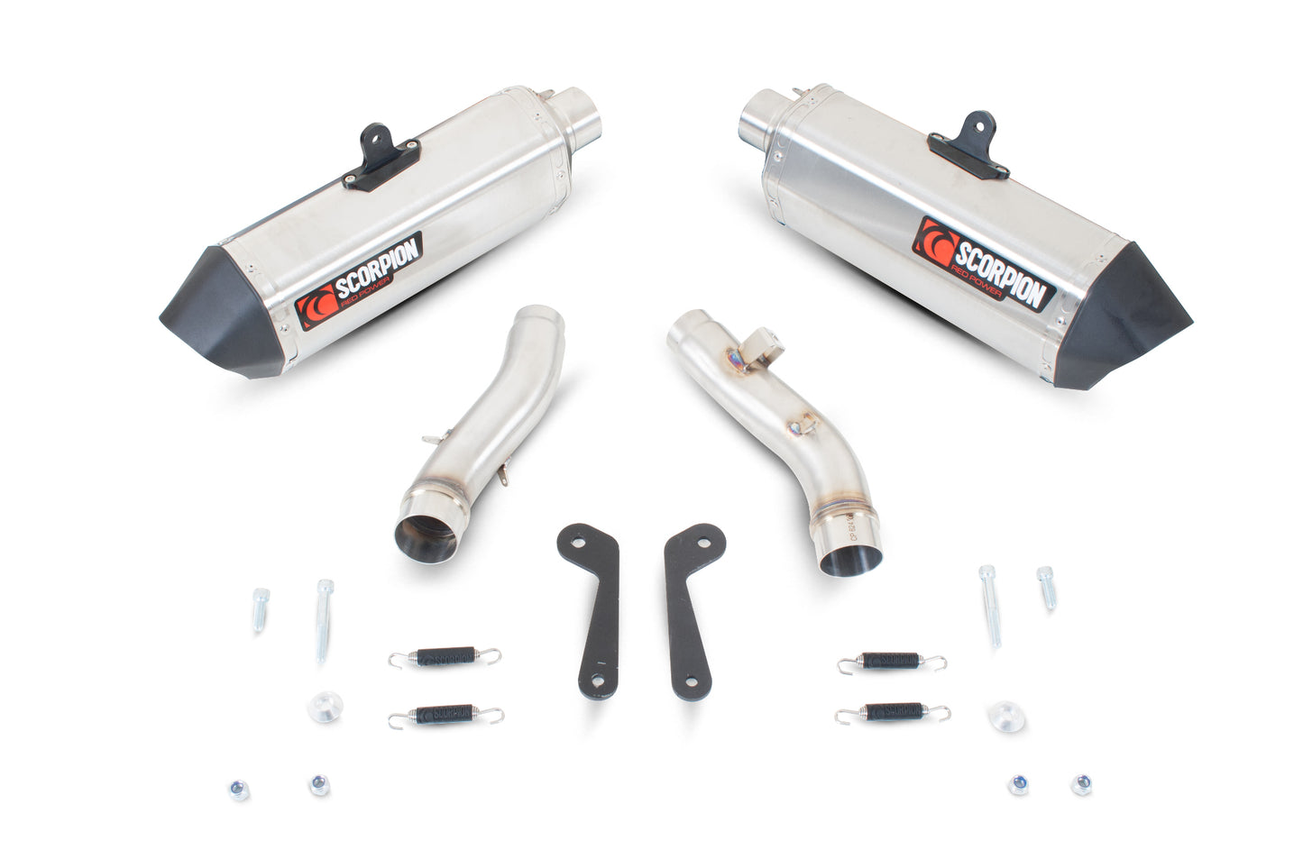 SCORPION SERKET PARALLEL SLIP-ON KAWASAKI Z1000 SX 10'-13' STAINLESS STEEL. (PAIR)