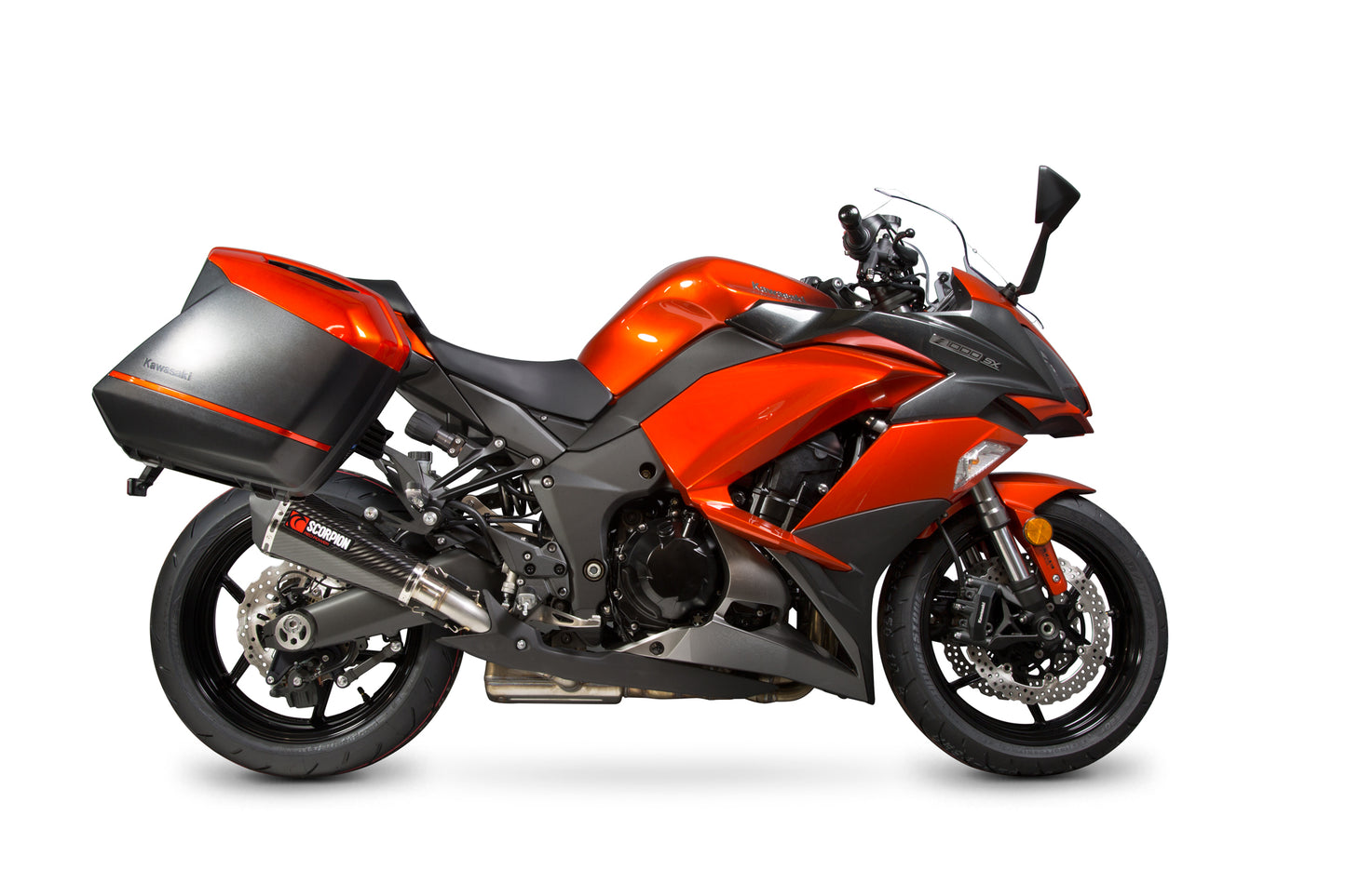 SCORPION SERKET TAPER KAWASAKI Z1000 SX 17'-19' CARBON FIBRE (PAIR).