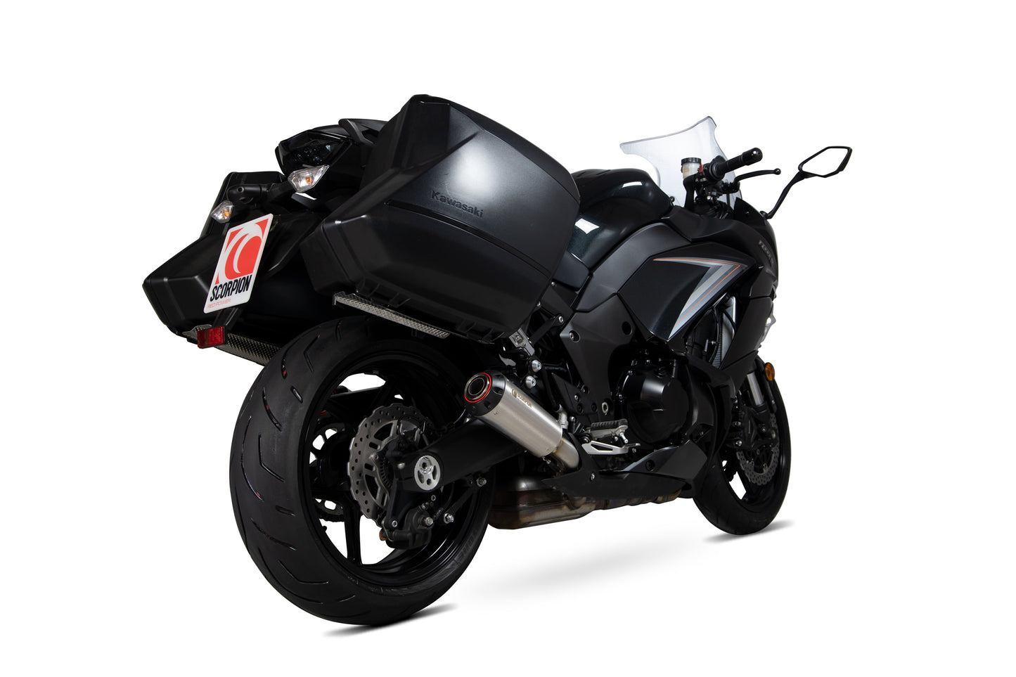 SCORPION RED POWER SLIP-ON KAWASAKI Z1000 SX 14'-16' ACERO INOX. (PAIR)