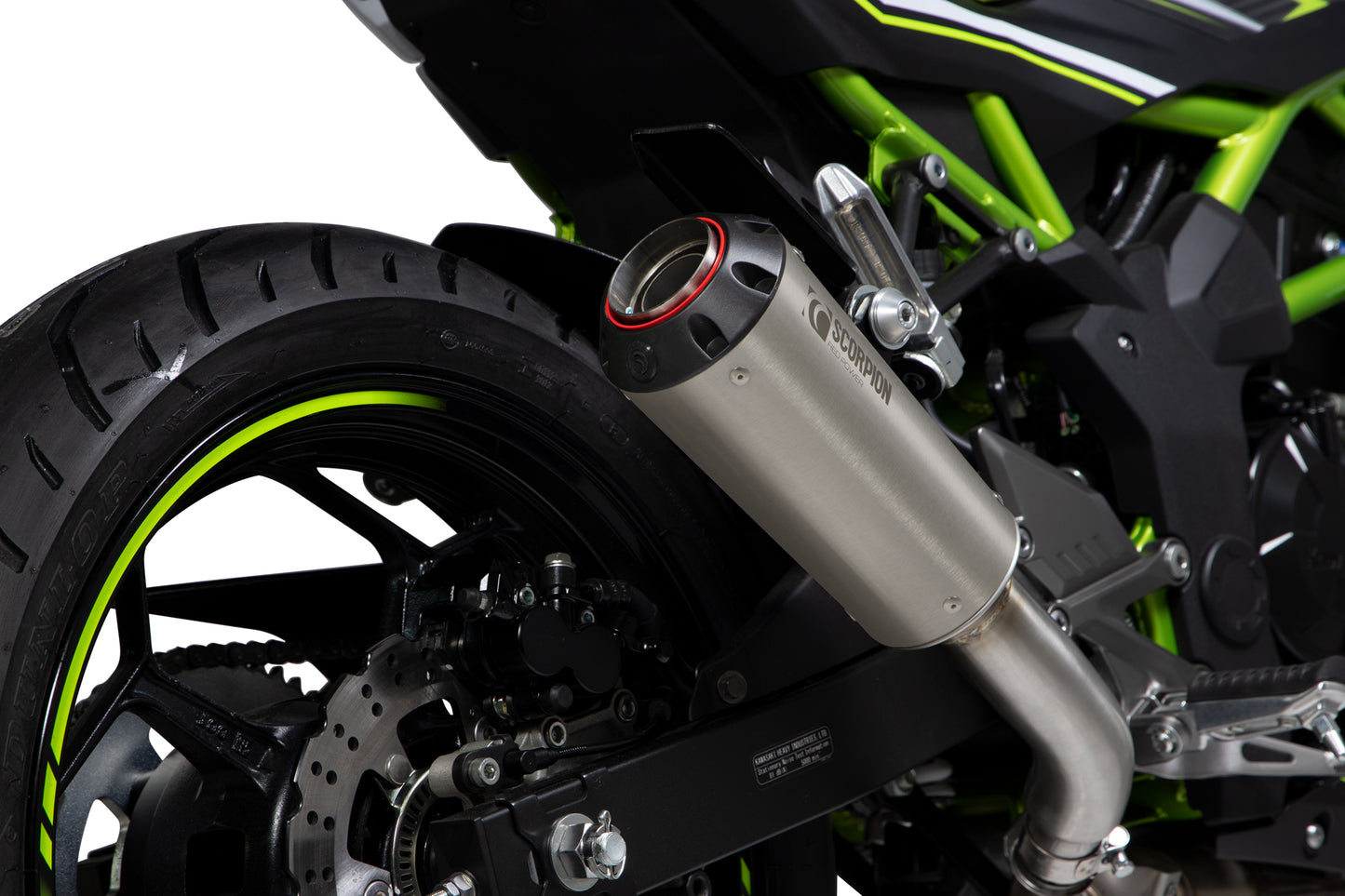 SCORPION RED POWER SLIP-ON KAWASAKI Z 125 18'-25