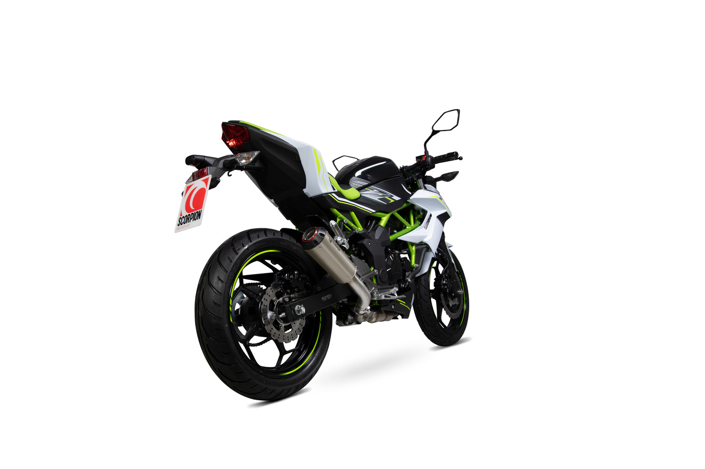SCORPION RED POWER SLIP-ON KAWASAKI Z 125 18'-25