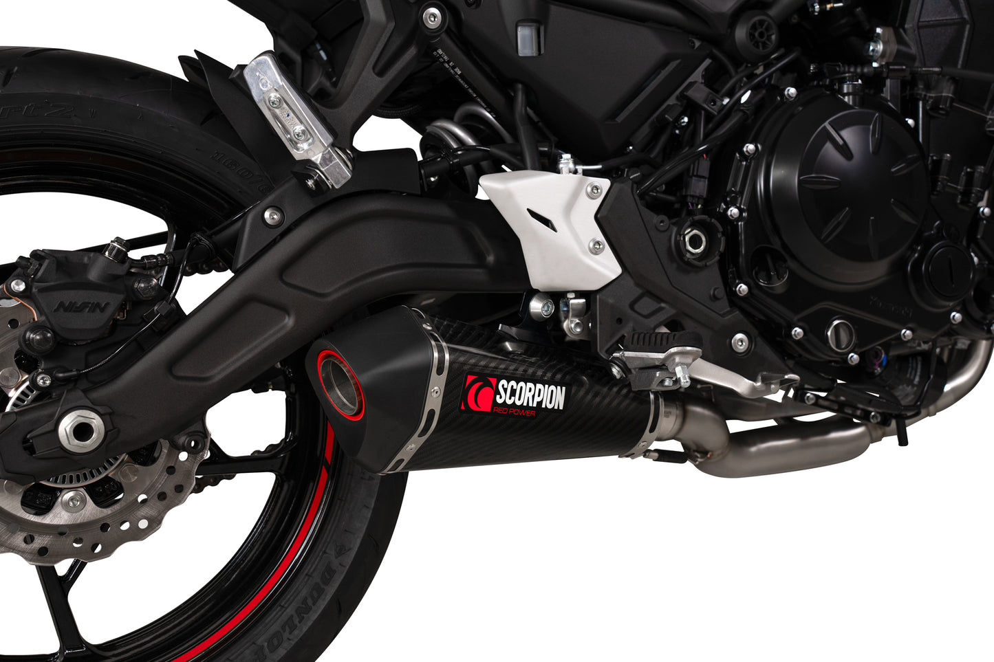 SCORPION SERKET TAPER FIBRA DE CARBONO FULL SYSTEM KAWASAKI Z 650 22'-25'