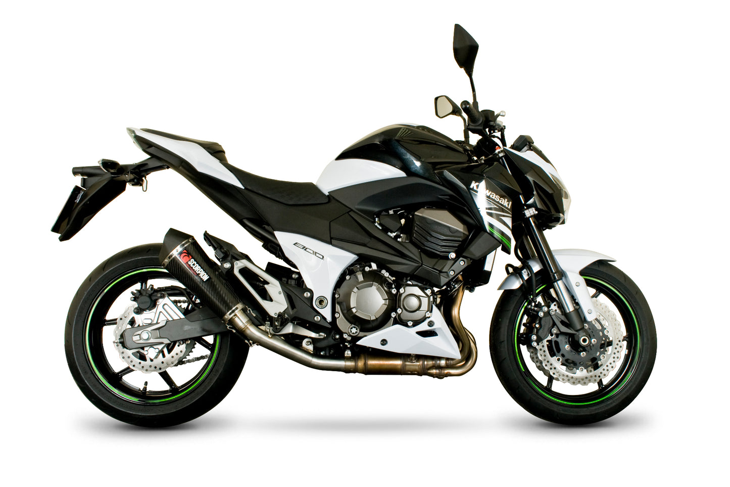 SCORPION SERKET TAPER SLIP-ON KAWASAKI Z 800 13'-16' CARBON FIBRE