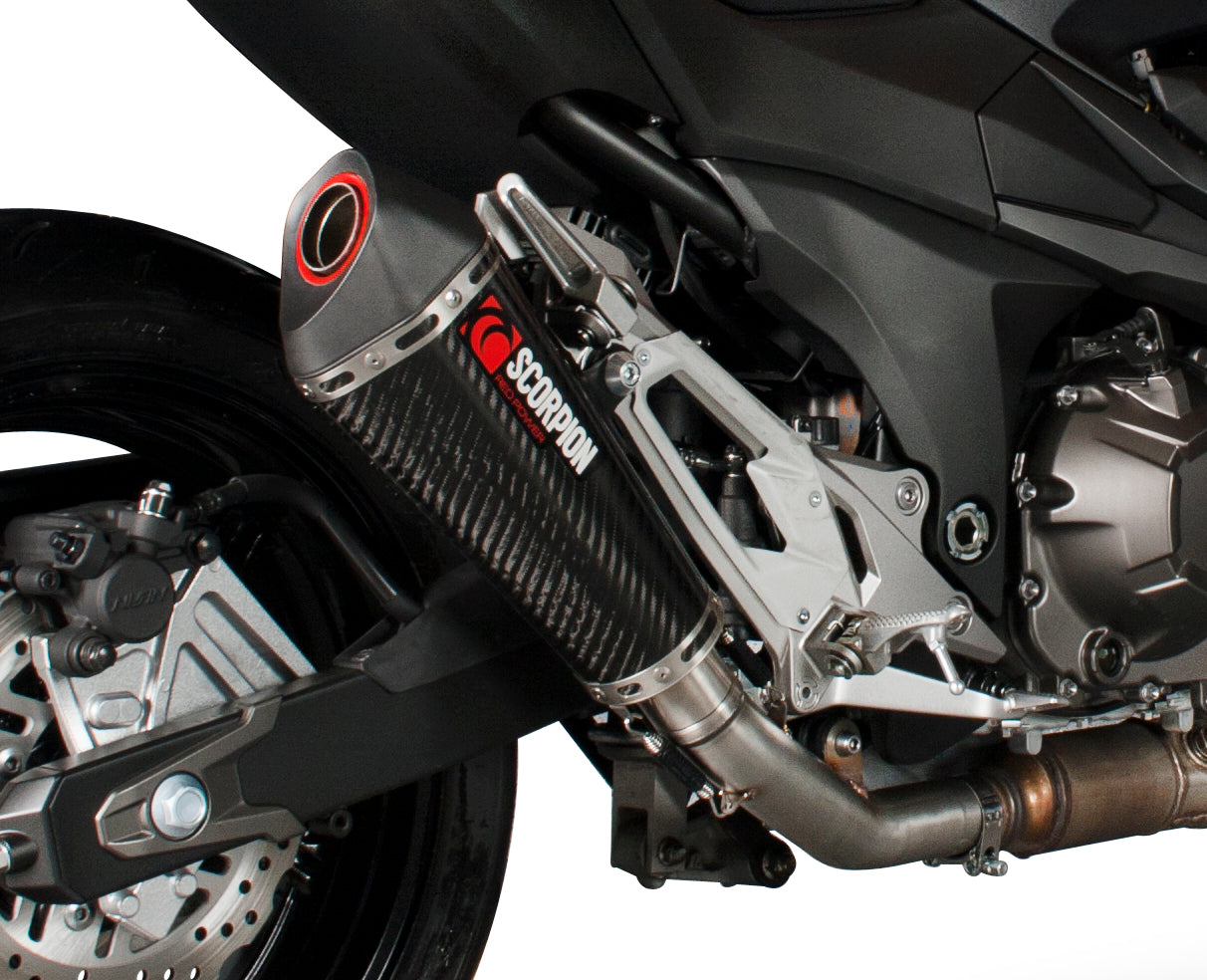 SCORPION SERKET TAPER SLIP-ON KAWASAKI Z 800E 13'-16' CARBON FIBRE