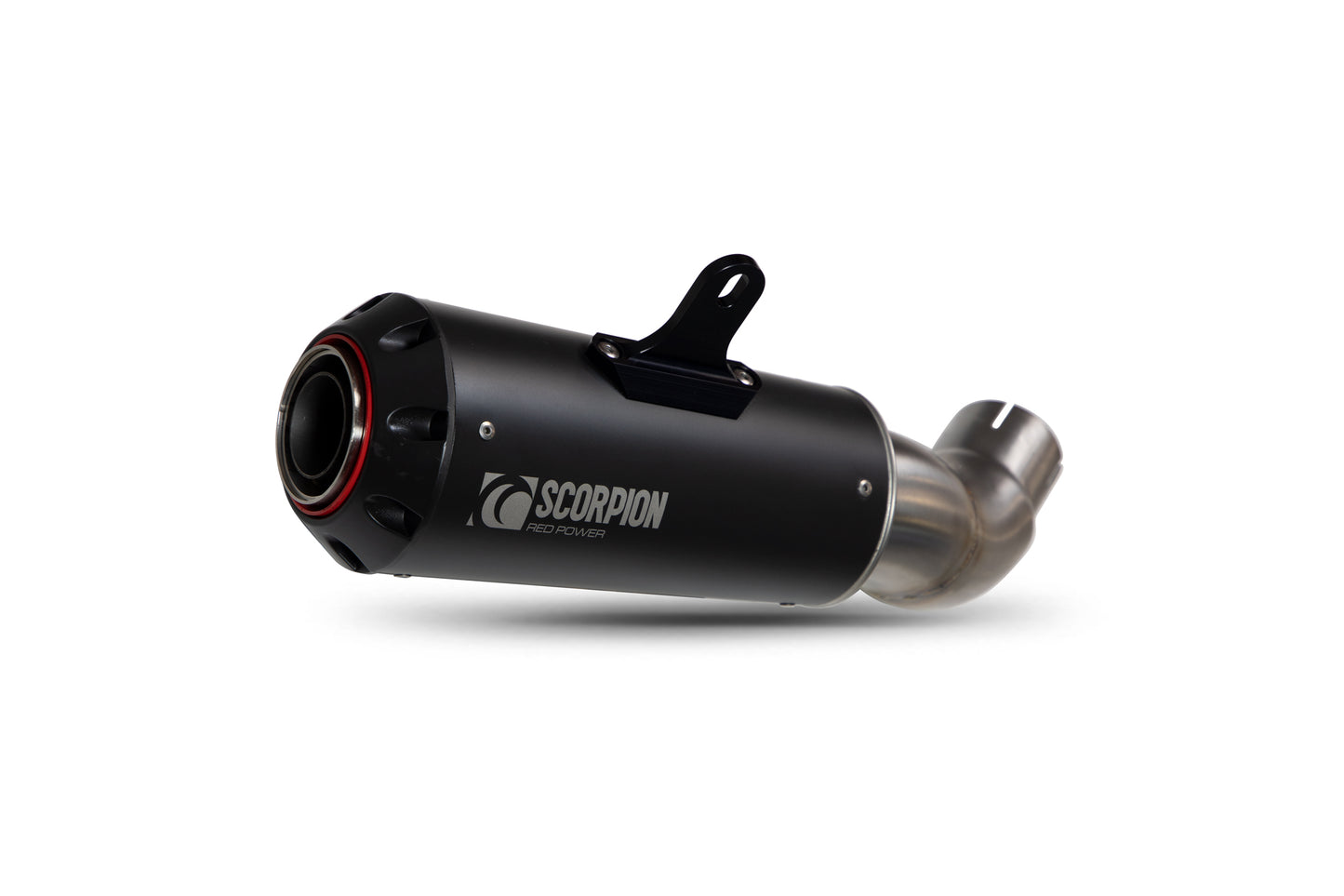 SCORPION RED POWER SLIP-ON KAWASAKI Z900/Z900 (A2) 17'-19' BLACK CERAMIC