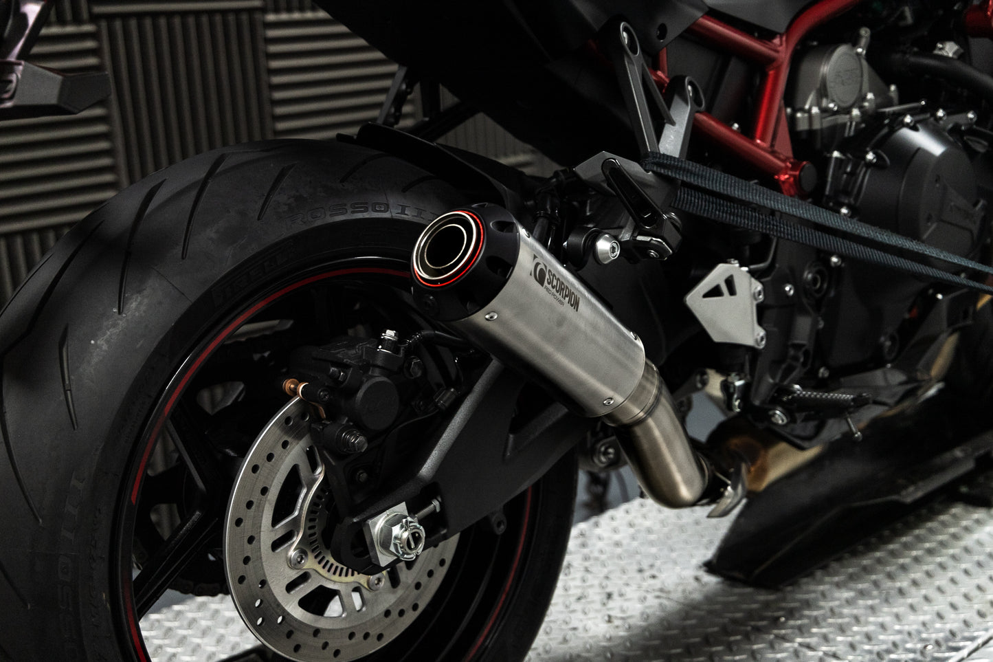 SCORPION RP1-GP KAWASAKI ZH2 20'-25' ACERO INOX.