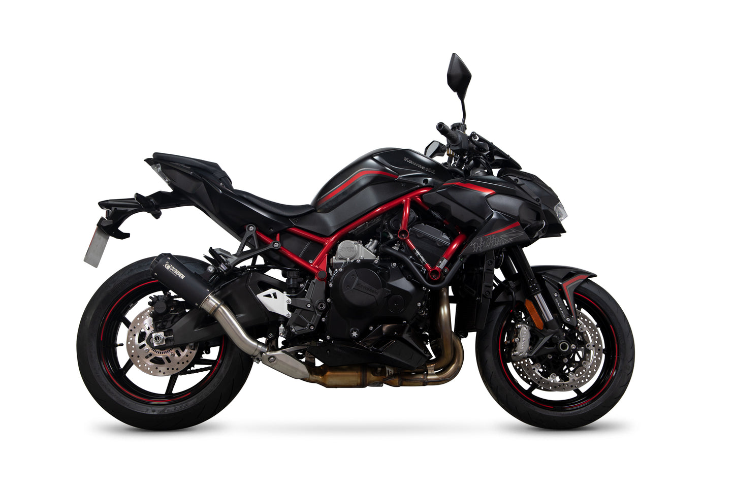 SCORPION RP1-GP KAWASAKI ZH2 20'-25' BLACK CERAMIC