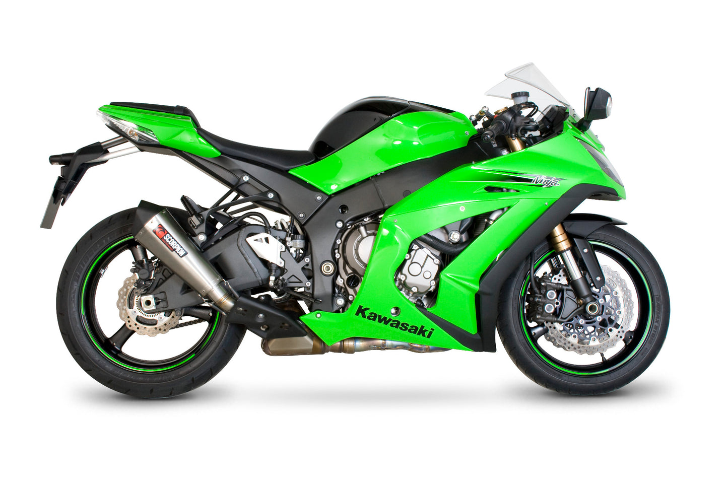 SCORPION SERKET TAPER SLIP-ON KAWASAKI ZX 10R 11'-15' STAINLESS STEEL.